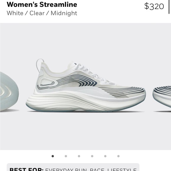 APL Women’s Streamline White/Clear/Midnight Size 7.5 NWOB - Picture 6 of 7